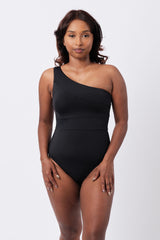 UNE PIECE-Classic One Shoulder BLACK