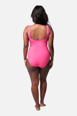 UNE PIECE-Classic Scoop Neck One Piece PINK
