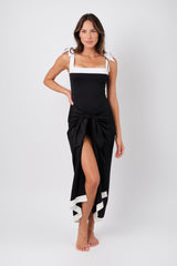 UNE PIECE-Classic Square Neck MONOCHROME TEXTURE