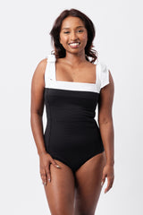 UNE PIECE-Classic Square Neck MONOCHROME TEXTURE