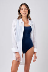 UNE PIECE-Classic Square Neck NAVY