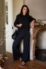 UNE PIECE-Lounge Full Length Pant BLACK