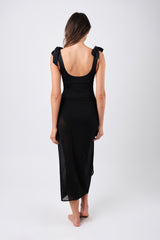 UNE PIECE-Midi Mesh Sarong BLACK