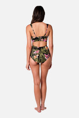 UNE PIECE-Never Say Never High-Waisted Bikini Bottom CRESCENT BLOOMS