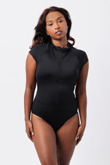 UNE PIECE-Original Sexie Rashie Cap Sleeve BLACK