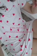 Sleep Tee Nightie RED HEARTS