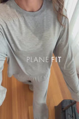 Lounge Long Sleeve Crew Neck Top GREY MARLE