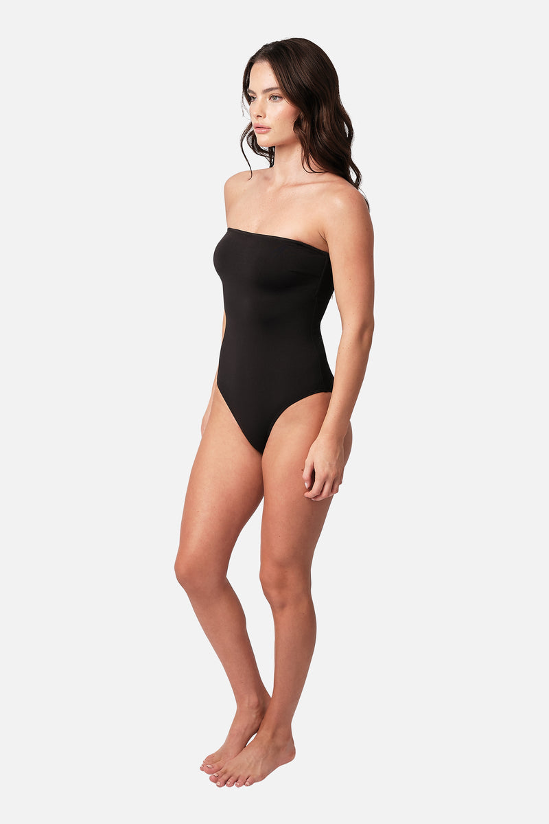 UNE PIECE-Classic Strapless One Piece BLACK