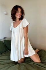 UNE PIECE-Ethereal Frill Nightie WHITE