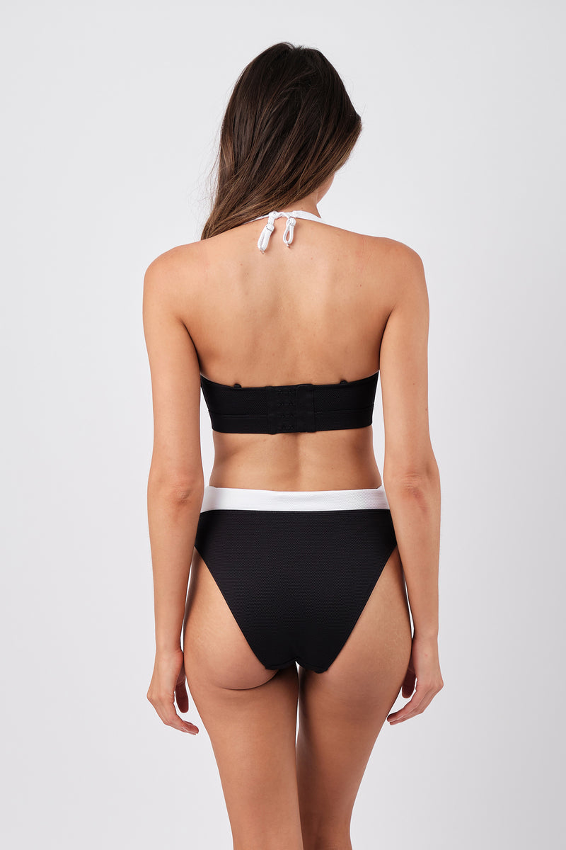 UNE PIECE-Original Bustier Balconette Bikini Bralette MONOCHROME TEXTURE