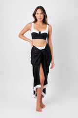 UNE PIECE-Original Bustier Balconette Bikini Bralette MONOCHROME TEXTURE
