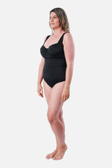 UNE PIECE-Original Bustier Balconette One Piece BLACK