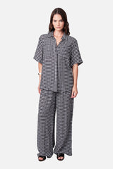 UNE PIECE-Palazzo Pants BLACK GINGHAM