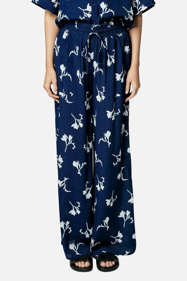 UNE PIECE-Palazzo Pants FREESIA SILHOUETTE NAVY