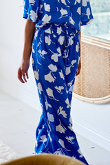 UNE PIECE-Palazzo Pants MAGNOLIA SILHOUETTE BLUE