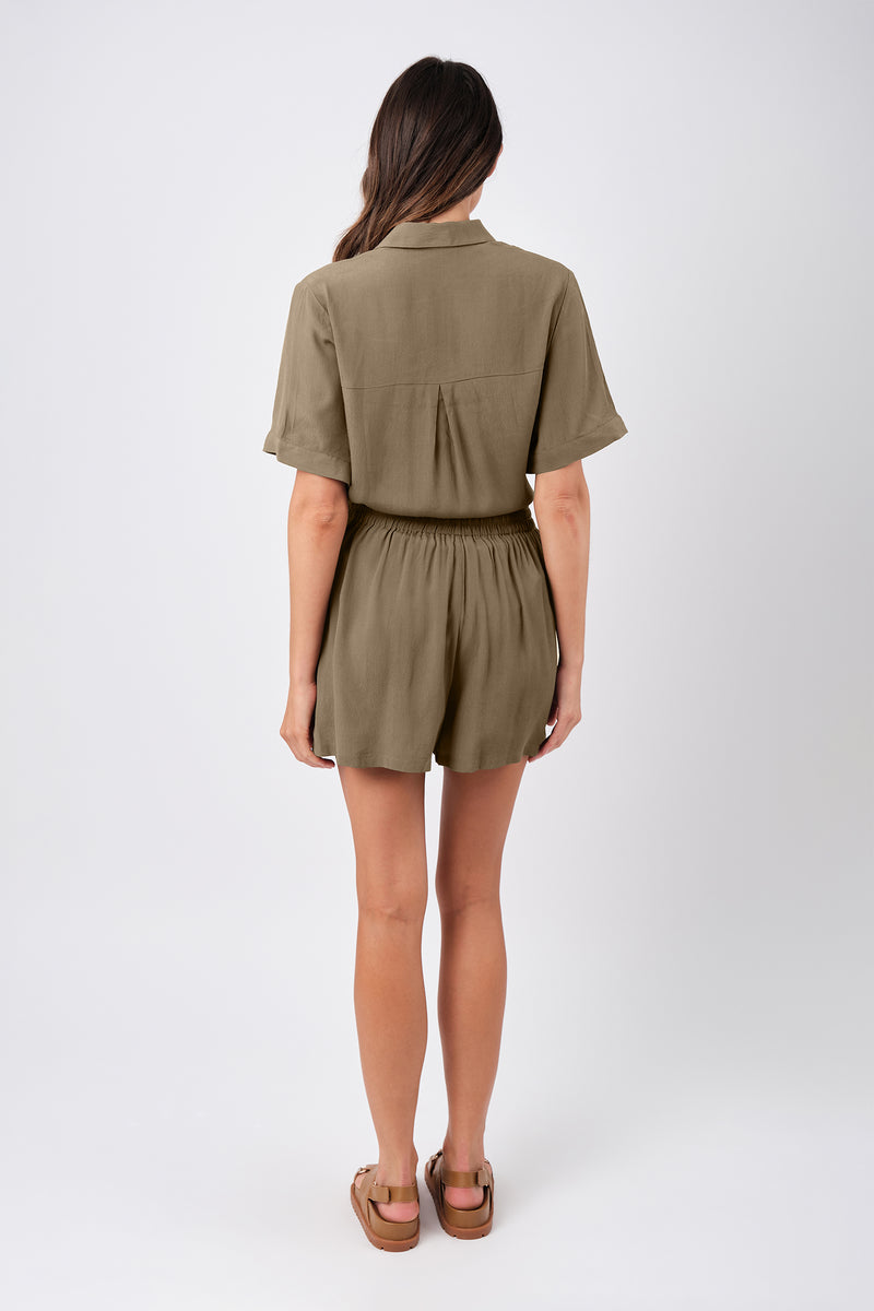 UNE PIECE-Palazzo Shorts KHAKI