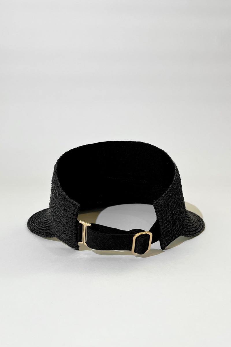 UNE PIECE US-Madagascan Raffia Visor BLACK