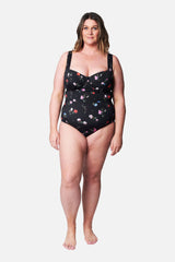 UNE PIECE-Original Bustier Balconette One Piece HAWTHORN BLACK