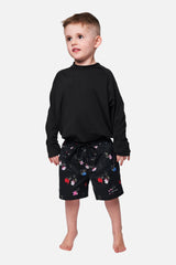 UNE PIECE-Boys Swim Shorts HAWTHORN BLACK