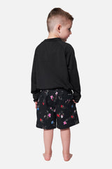 UNE PIECE-Boys Swim Shorts HAWTHORN BLACK