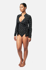 UNE PIECE-Original Sexie Rashie Top POLKA NOIR